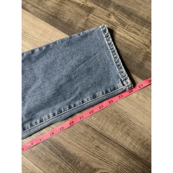 AG Adriano Goldschmied Jeans Womens 32R Blue Isabelle High Rise Straight Crop - Picture 6 of 11